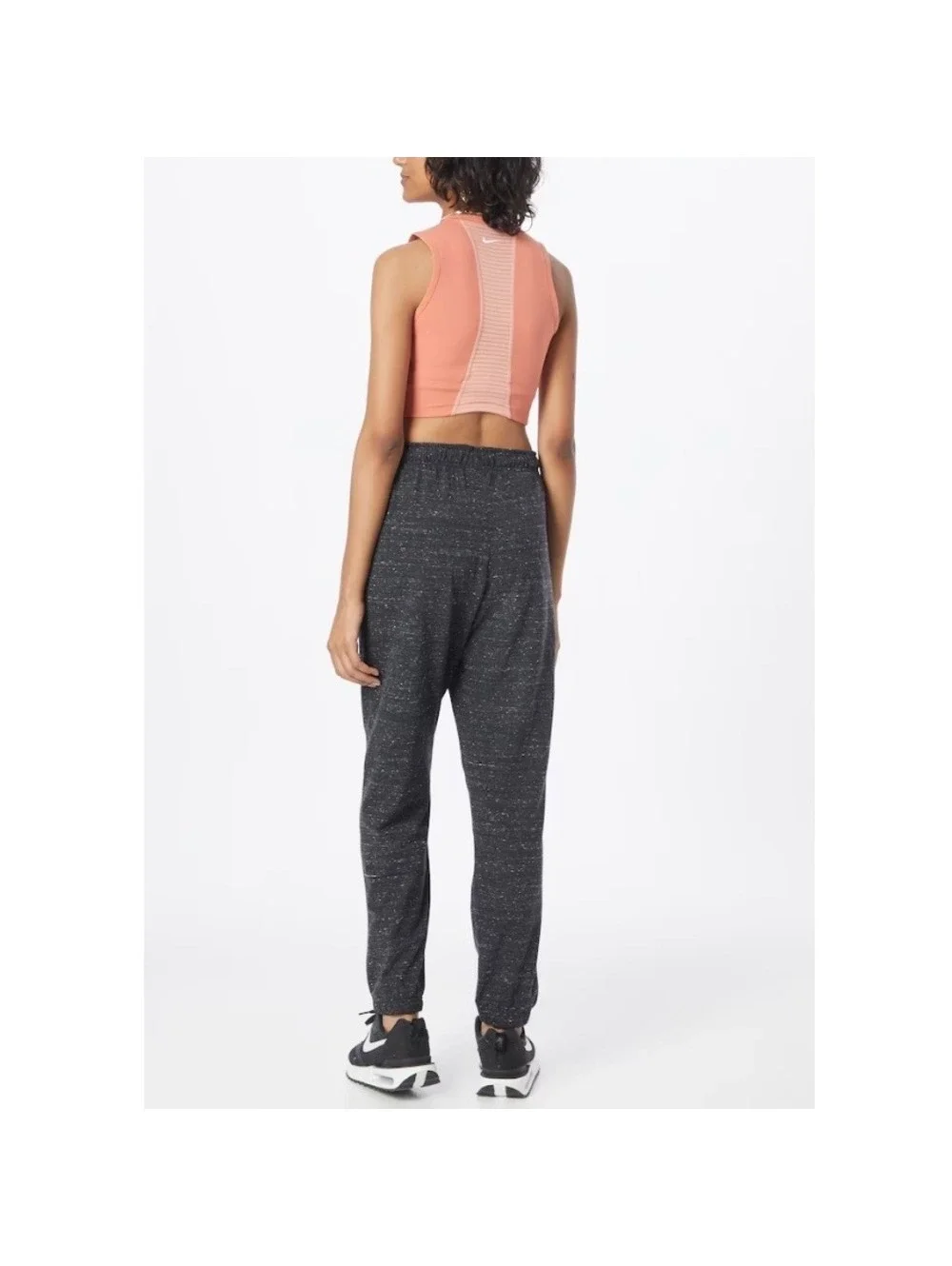 Nike Women's Mottled Black Sportswear Vintage Tapered Jogger Pants Size S